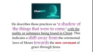 I chatted with ChatGPT about Colossians 2:16-17.
