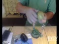 Peel off green apple