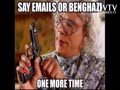 Say Emails or Benghazi One More Time