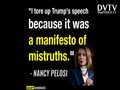 Why are you upset over Nancy Pelosi Ripped Trump's Speech?