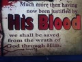 His Blood....