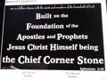 The Christ Corner Stone.(Ephesians 2:20)