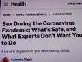 Sex During the Coronavirus Pandemic.....