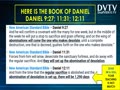 MESSIAH predicted about Daniel