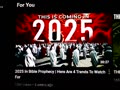 2025 In Bible Prophecy | Here Are 4 Trends To.....