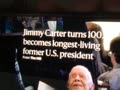 Jimmy Carter becomes longest-living former U.S. president in history.