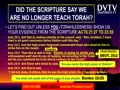 WHY are you against the TORAH?